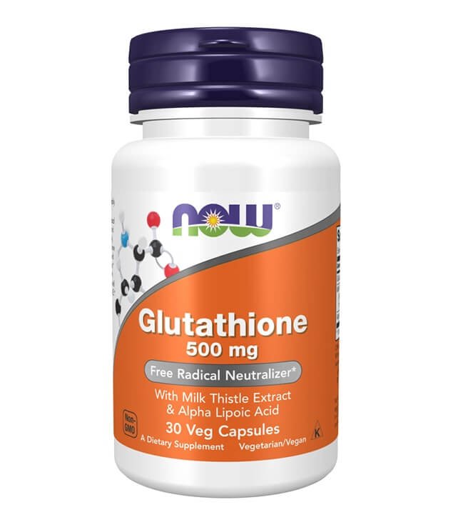 NOW FOODS | GLUTATHIONE 500 MG FREE RADICAL NEUTRALIZER VEG CAPSULES